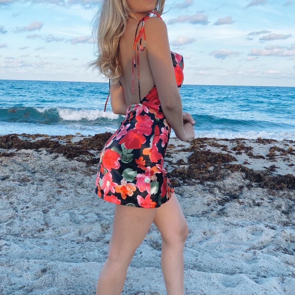 Mini floral dress